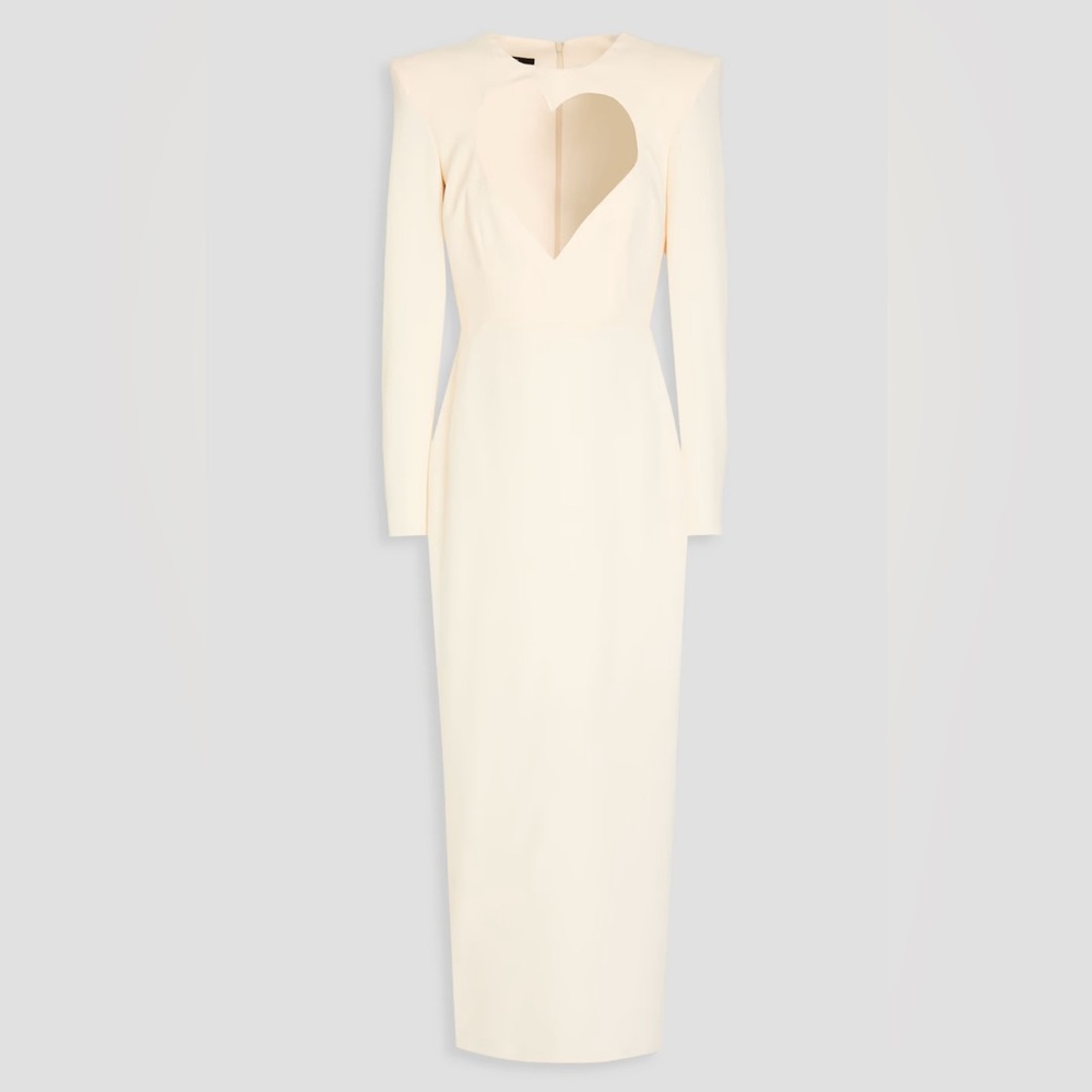 Monroe cutout crepe midi dress